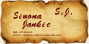 Simona Jankić vizit kartica